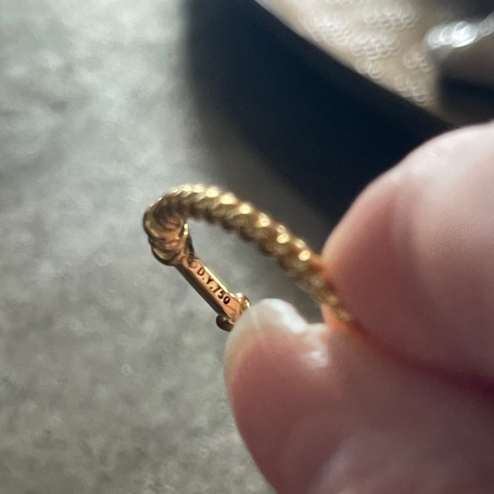 Petite Helena Wrap Band Ring, Size 9
18K Yellow Gold Plated w/White Topaz 4mm - Picture 2 of 4